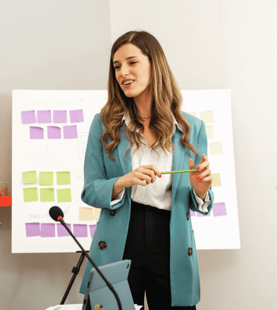 A women speaking in APBS
