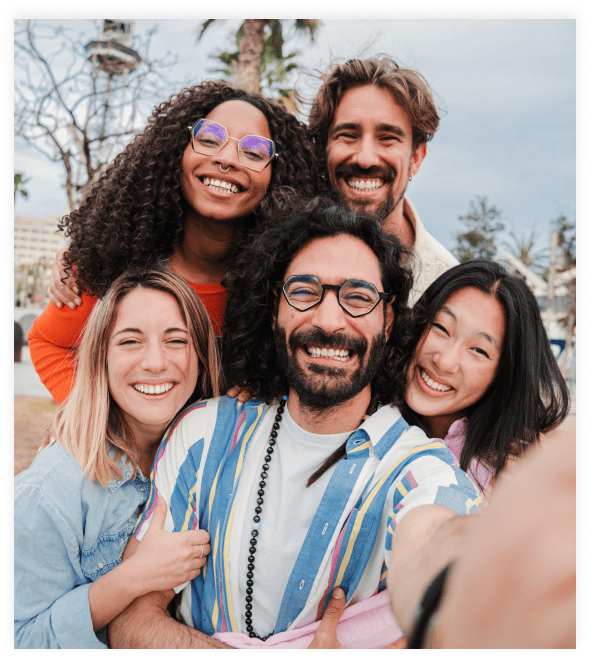 people posing in apbs